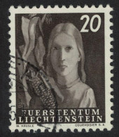 Liechtenstein Girl And Sweet Corn 1951 Canc SG#290 MI#292 Sc#250 - Gebruikt