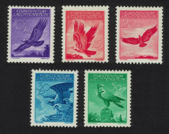 Liechtenstein Golden Eagle Osprey Birds 5v 1934 MH SG#145a-149a MI#143-147 Sc#C9-C13 - Unused Stamps