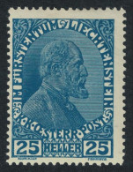 Liechtenstein Prince John II 25h 1917 MH SG#12 MI#9 Sc#9 - Unused Stamps