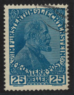 Liechtenstein Prince John II 25h 1917 Canc SG#12 MI#9 Sc#9 - Used Stamps