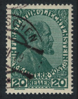 Liechtenstein Prince John II 20h 1917 CTO SG#11 MI#8 Sc#8 - Gebraucht