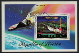 Liberia Concorde Shuttle Progress In Aviation MS 1978 CTO SG#MS1333 - Liberia