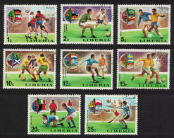 Liberia World Cup Football Championship 8v 1974 CTO SG#1201-1208 - Liberia