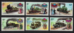 Liberia Historical Railways Steam Locomotives 6v 1973 CTO SG#1149-1154 - Liberia