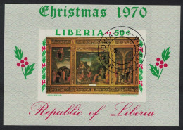 Liberia Christmas 'The Adoration Of The Magi 'MS 1970 CTO SG#MS1049 Sc#540 - Liberia