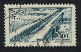 Lebanon Litani Irrigation Canal 300p KEY VALUE Def 1954 SG#500 MI#519 - Liban