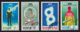 Kenya AIDS Day 4v 1992 CTO SG#561-564 - Kenia (1963-...)