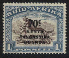 KUT Black And Blue Wildebeest Wild Animals T1 1941 Canc SG#154 - Kenya, Oeganda & Tanganyika