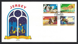 Jersey Christmas Carols FDC 1994 SG#680-683 - Jersey