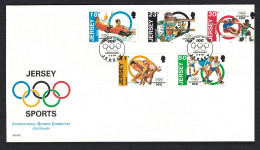 Jersey International Olympic Committee FDC 1994 SG#665-669 - Jersey