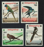 Kampuchea Birds 4v 1983 CTO SG#461-464 Sc#427-430 - Kampuchea