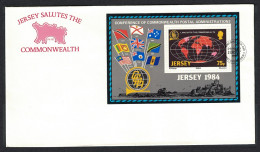 Jersey Links With The Commonwealth FDC 1984 SG#MS333 - Jersey
