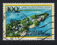 Ivory Coast Azagni Canal RAR 1984 Canc SG#827f MI#B841 - Ivoorkust (1960-...)