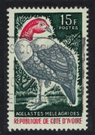 Ivory Coast White-breasted Guineafowl Bird 15f 1965 Canc SG#265 MI#287 Sc#235 - Ivory Coast (1960-...)