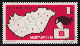 Hungary Bird Introduction Of Postal Codes 1973 Canc SG#2766 - Gebruikt