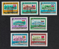 Hungary Paddle-steamers Ships 7v Def 1981 SG#3399-3405 - Gebraucht