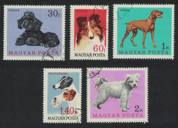 Hungary Dogs 5v 1967 Canc SG#2289-2293 MI#2337A-2341A - Gebraucht