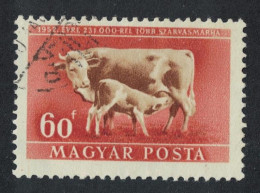 Hungary Cattle Livestock Expansion Plan 1951 Canc SG#1166 - Used Stamps