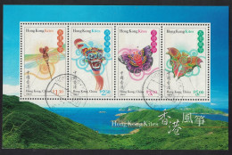 Hong Kong Kites MS 1998 Canc SG#MS944 - Usati