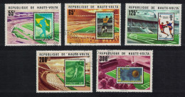 Upper Volta Football 5v 1977 CTO SG#469-473 MI#700-704 - Obervolta (1958-1984)