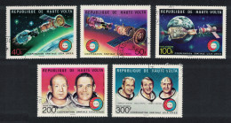 Upper Volta Soyuz-Apollo Space Flight 5v 6v 1976 CTO MI#581-585 - Haute-Volta (1958-1984)