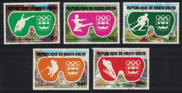 Upper Volta Winter Olympic Games Innsbruck 5v 1975 CTO MI#603-607 - Alto Volta (1958-1984)