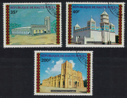 Upper Volta Mosques Churches 3v 1973 CTO MI#476-478 - Upper Volta (1958-1984)