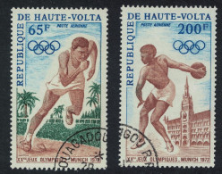 Upper Volta Olympic Games Munich 2v 1972 CTO SG#363-364 - Obervolta (1958-1984)