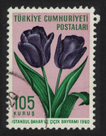 Turkey Tulips Flowers Festival Istanbul 105k 1960 Canc SG#1906 MI#1738 Sc#1483 - Used Stamps