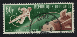 Togo Astronauts In Space White With Camera 1965 Canc SG#439 Sc#544 - Togo (1960-...)