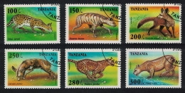 Tanzania Predators 7v+MS 1995 CTO MI#2210-2215 Sc#1422-1428 - Tansania (1964-...)
