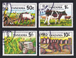 Tanzania World Food Day 4v 1982 CTO SG#361-364 Sc#209-212 - Tanzanie (1964-...)