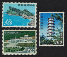 Taiwan Pagoda Museum International Tourist Year 3v 1967 MH SG#624-627 MI#646-649 - Neufs