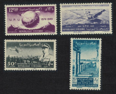 Syria Airplane 75th Anniversary Of UPU 4v 1949 MH SG#479-482 MI#578A-581A - Syrien