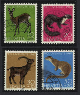 Switzerland Forest Animals Pro Juventute 4v 1967 Canc SG#J217-J220 - Gebraucht