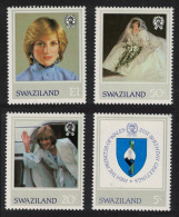 Swaziland Diana Princess Of Wales 21st Birthday 4v 1982 MH SG#404-407 - Swaziland (1968-...)