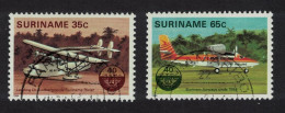 Suriname 40th Anniversary Of ICAO 2v 1984 CTO SG#1178-1179 - Suriname