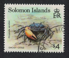 Solomon Is. Ghost Crab Marine Life Fauna $4 KEY VALUE 1993 CTO SG#765 - Solomoneilanden (1978-...)
