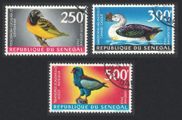 Senegal Weaver Duck Bateleur Birds 3v 1968 Canc SG#379-381 Sc#C55-C57 - Senegal (1960-...)