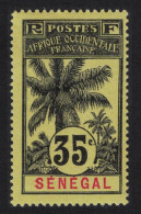 Senegal Palms And Balay Key-types Inscr 'SENEGAL' 35c 1906 MH SG#42 Sc#66 - Sénégal (1960-...)