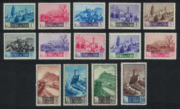 San Marino Views Guaita Tower Church Convent 14v 1949 MH SG#374-387 MI#409-422 - Unused Stamps