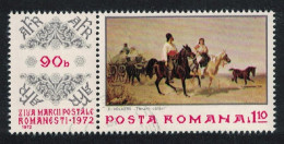 Romania 'Travelling Romanies' Painting Stamp Day 1972 Canc SG#3965 - Gebraucht