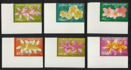 Papua NG Frangipani Flowers 6v Corners Def 2005 SG#1074-1079 Sc#1170-1175 - Papouasie-Nouvelle-Guinée