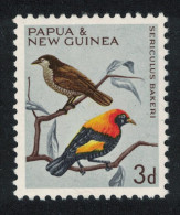 Papua NG Adelbert Bowerbird Bird 3d Def 1965 SG#62 - Papua Nuova Guinea