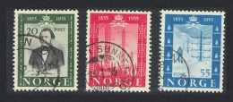 Norway Telegraph Service 3v 1954 Canc SG#449-451 - Gebruikt