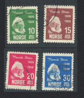 Norway Ibsen Centenary 4v 1928 Canc SG#200-203 MI#137-140 Sc#132-135 - Used Stamps