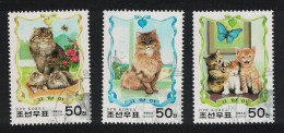 Korea Cats 3v 2000 CTO SG#N3965-N3967 MI#4266-4268 - Korea (Nord-)