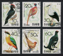 Korea Birds 6v 1992 CTO SG#N3154-N3159 - Corea Del Norte