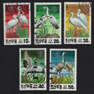 Korea Endangered Birds 5v 1991 CTO SG#N3028-N3033 - Corea Del Nord