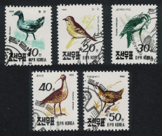 Korea Moorhen Jay Woodpecker Birds 5v 1990 CTO SG#N3014-N3018 - Korea, North